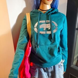 Ecko Red Y2K Teal Sequin Hoodie